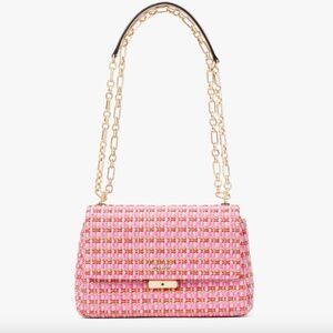Kate Spade raffia tweed shoulder bag